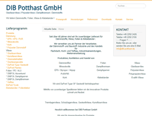 Tablet Screenshot of dib-potthast.de